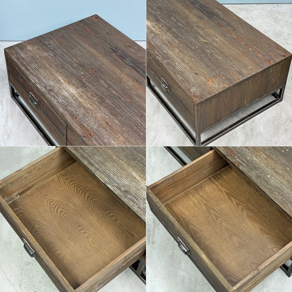アルモニア ARMONIA ヘリテイジシダー HERITAGE CEDAR センターテーブル 杉古材 2ドロワー W120cm ◎