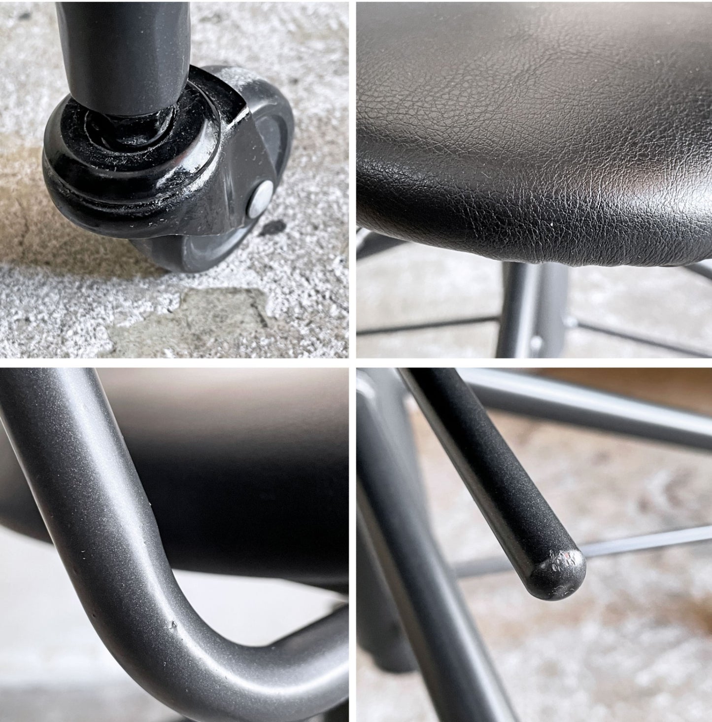 クラッシュゲート CRASHGATE ノットアンティークス Knot Antiques アボック ABOCK デスクチェア ブラック オーク材 肘付き 展示美品 ■