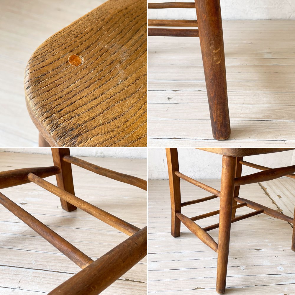 UKビンテージ チャーチチェア Church Chair 教会椅子 バイブルボックス 英国 古道具 Vintage  ★