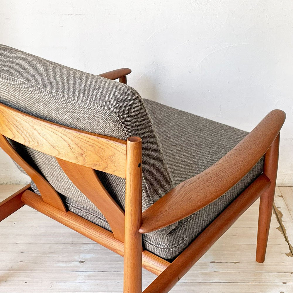 フランス＆サン France & Son Model118 イージーチェア 1Pソファ チーク材 グレーテ・ヤルク Grete Jalk 北欧ビンテージ デンマーク ★