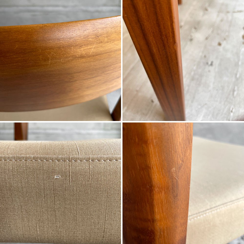 カリモク Karimoku CT53 食堂椅子 ダイニングチェア ウォールナット無垢材 マニエラ生地 2脚セット 販売価格￥161,260- ♪