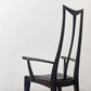 クラフトファニチャー Craft furniture ハイバックチェア ダイニングチェア アーム 無垢材 レザー モダンデザイン ●