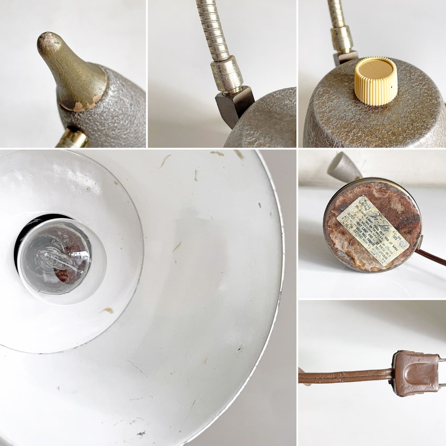 イーグル EAGLE トライライト Tri-Lite デスクランプ 卓上照明 調光機能付き 1960～1970年代 ミッドセンチュリーモダン アメリカ USビンテージ ■