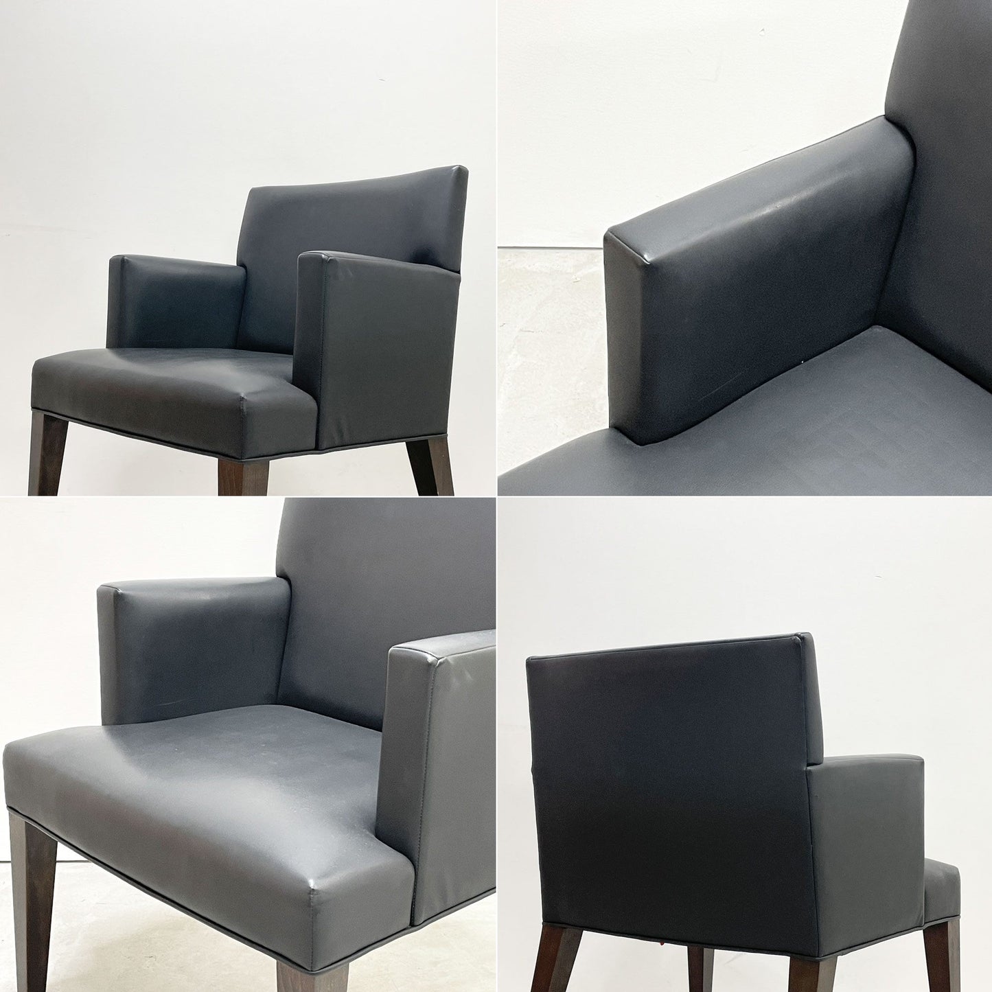 コンプレックス COMPLEX チェアマン アームチェア Chairman Armchair ブラック PVCレザー モダンデザイン シンプル B ●