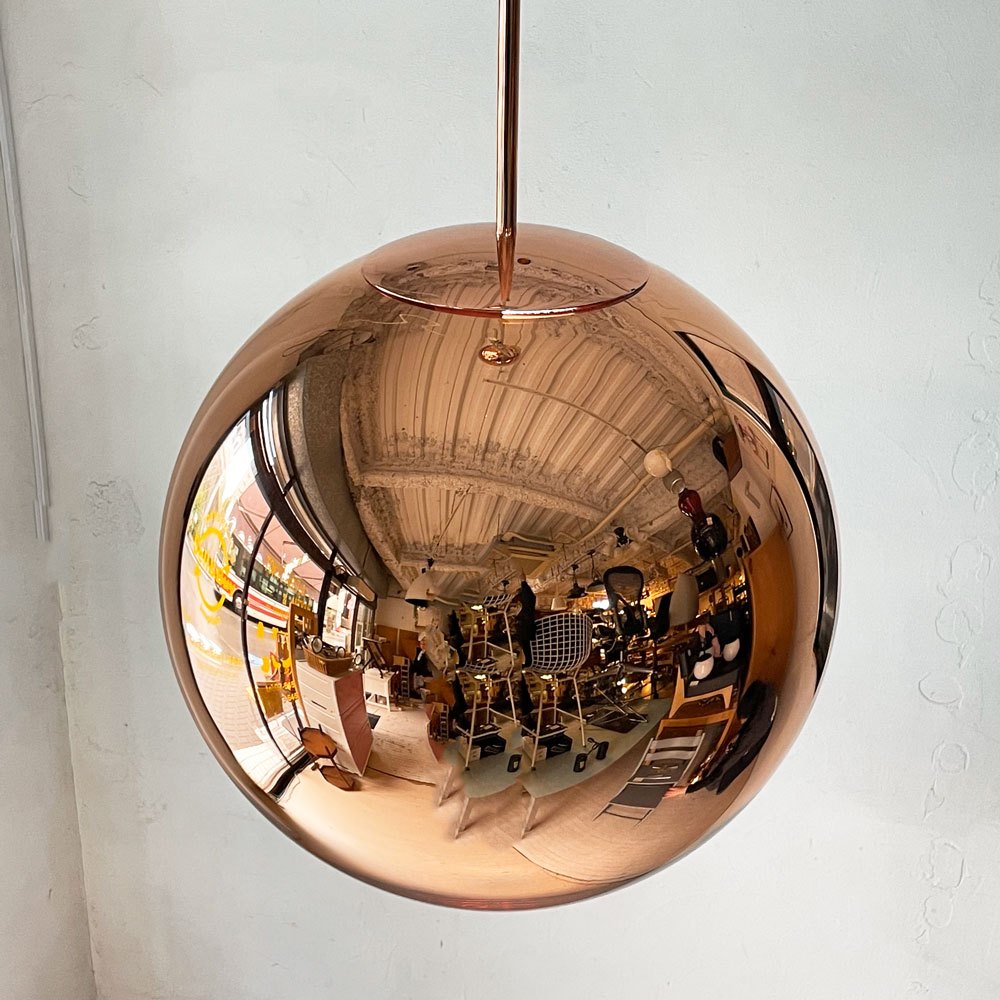 トムディクソン Tom Dixon コッパー ラウンド ペンダントライト 45 Copper Round Pendant コッパーカラー 定価￥113,000- 廃番 ★