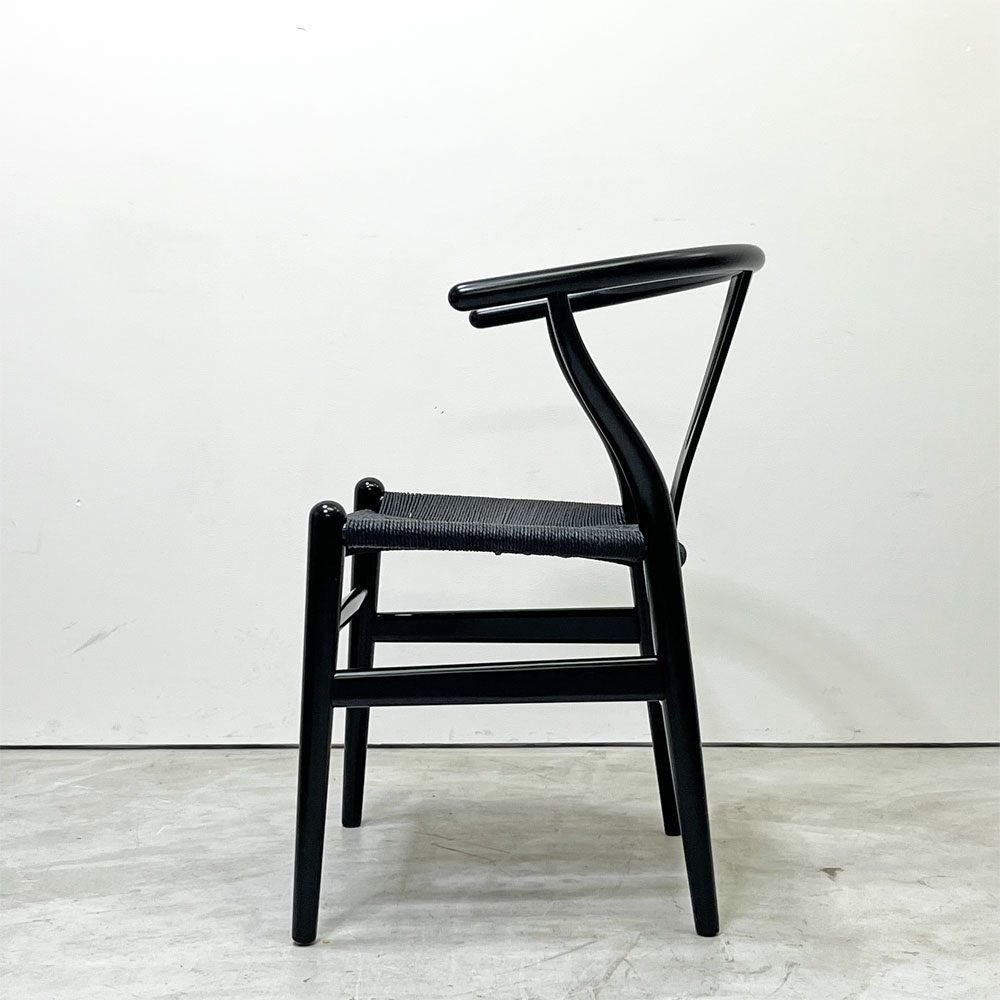 カールハンセン＆サン Carl Hansen & Son CH24 Yチェア 日本仕様サイズ ブラックラッカー×ブラックペーパーコード ハンス・J・ウェグナー ビーチ材 A ●