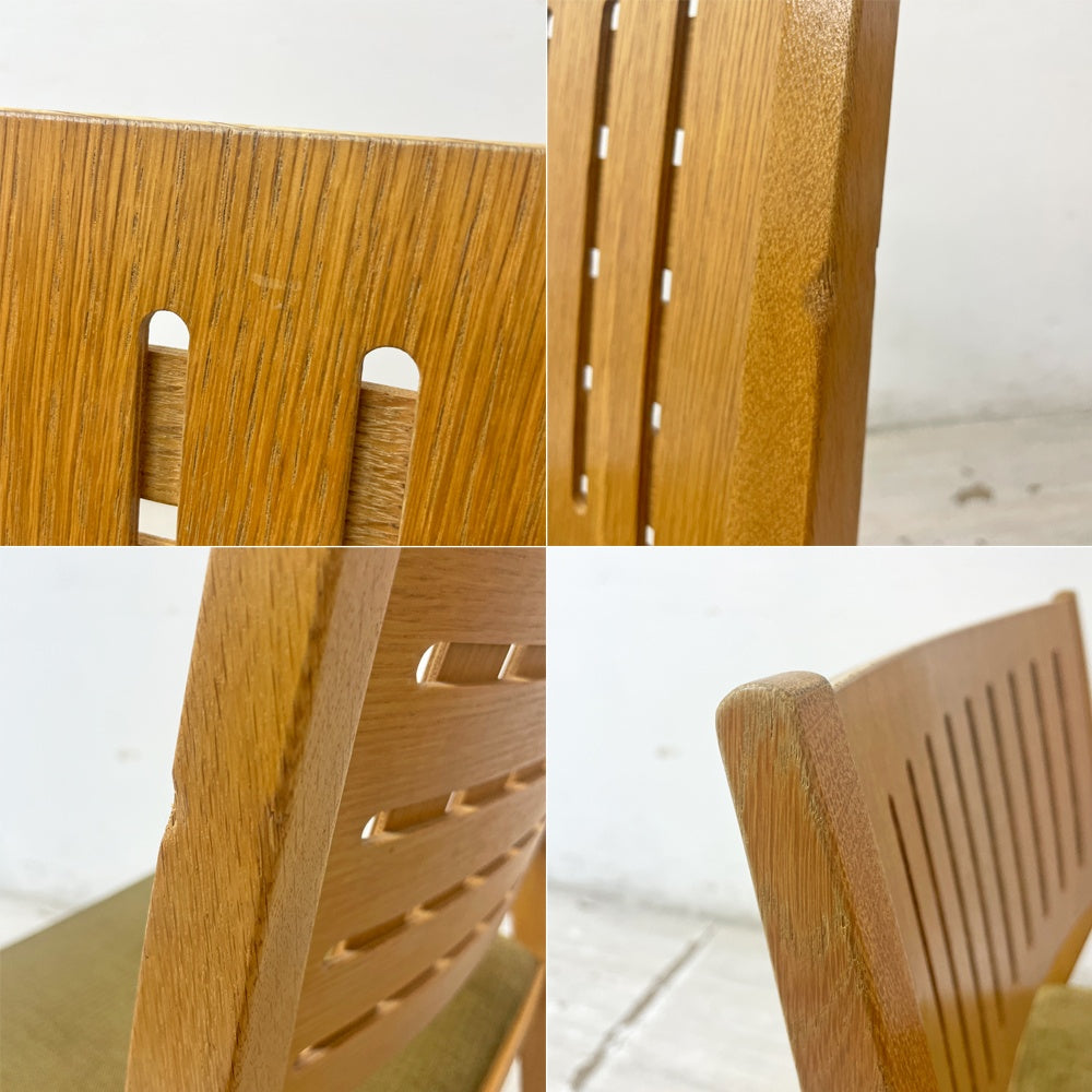 カンディハウス CONDE HOUSE ハナコ HANACO ダイニングチェア 三井緑 シルトーリ WT ブラウン系 ナラ材 定価￥90,200～ B ●