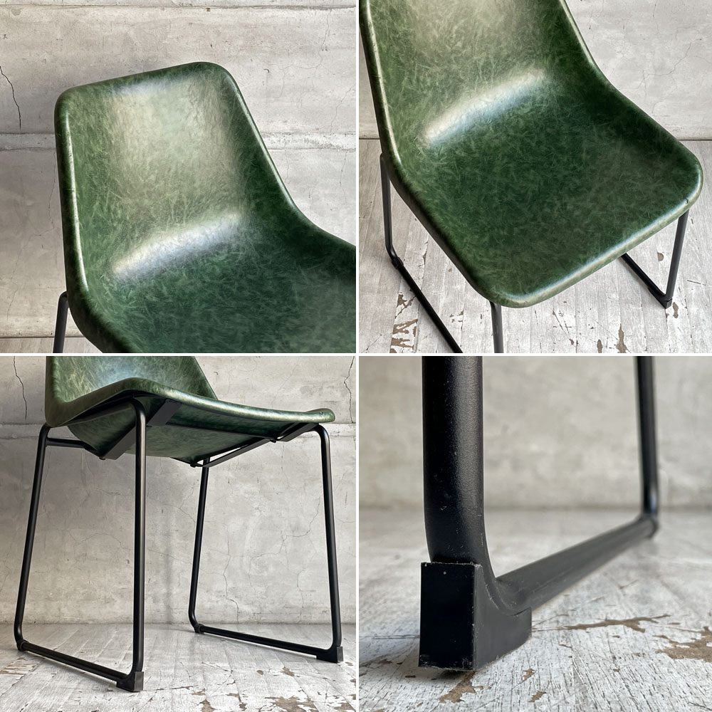 クラッシュゲート CRASH GATE ノットアンティークス Knot antiques ログチェア LOG CHAIR ビンテージグリーン GREEN ダイニングチェア ♪