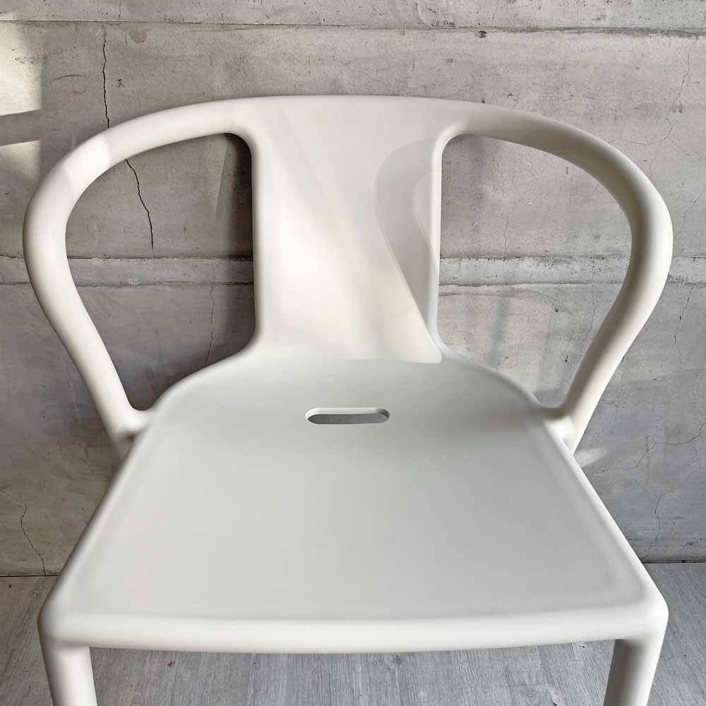 マジス MAGIS エアアームチェア AIR-ARM CHAIR ダイニングチェア ホワイト ジャスパー・モリソン Jasper Morrison スタッキング イタリア 定価￥34,100- ♪