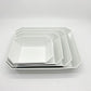 アリタジャパン 1616 / arita japan スタンダード TY スクエアボウル 4枚セット 柳原照弘 有田焼 陶器 ホワイト ●
