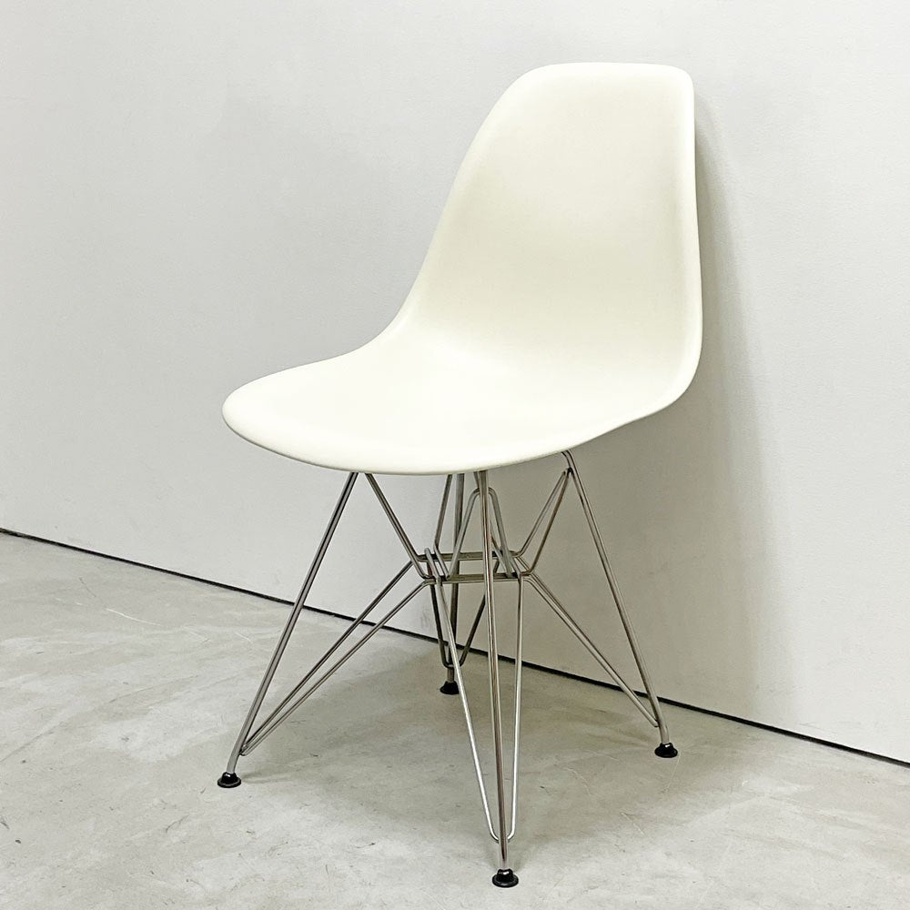 ハーマンミラー Herman Miller サイドシェルチェア ポリプロピレン製 ホワイト エッフェルベース C&R イームズ ミッドセンチュリー ●