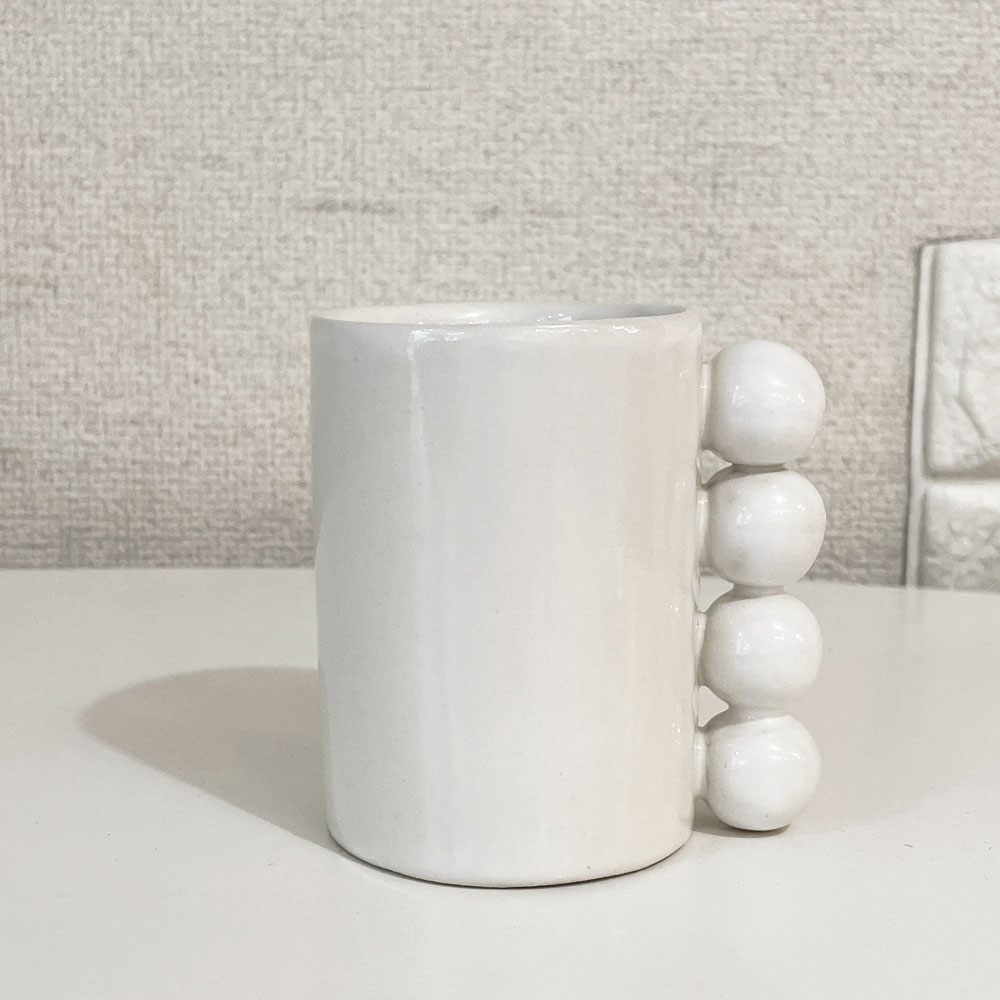 クヴァジエ 彩 Aya Courvoisier PERLEシリーズ パールマグ4 PERLE MUG 4 マグカップ フラワーベース 陶器 現代作家 ◎