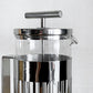 アレッシー ALESSI 9094 プレスフィルターコーヒーメーカー press filter coffee maker 8カップ用 コーヒーポット ティーポット ステンレス 耐熱ガラス アルド・ロッシ Aldo Rossi イタリアンモダン ■