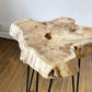 アントリー ANTRY ラスティック ウッド Rustic Wood スターテーブル S サイドテーブル 変形天板 天然木 チーク無垢材 アイアン インダストリアル ◎