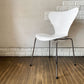 フリッツハンセン Fritz Hansen 3107 セブンチェア ラッカー仕上げ ホワイト スタッキング アルネ・ヤコブセン デンマーク 北欧家具 定価￥78,980- ◎