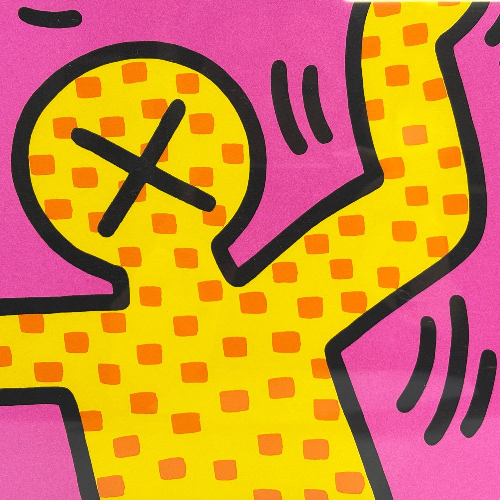 キース・ヘリング Keith Haring Untitled Tree of Life 1993 限定10枚 アートフレーム ポスター 113×92cm ポップアート ストリートアート 額装品 ●