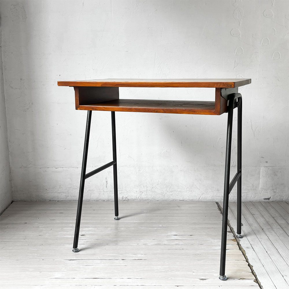 ジャーナルスタンダードファニチャー journal standard furniture サンク SENS リメイク PCデスク オーク 無垢材 × アイアン インダストリアル 廃番 ★
