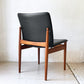 フランス＆サン France&Son 191チェア ダイニングチェア ラウンジチェア チーク材 レザー張り フィンユール Finn Juhl 北欧家具 ビンテージ ★