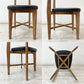 ジャーナルスタンダードファニチャー j.s.F シノン CHINON CHAIR ダイニングチェア PVCレザーシート  ラバーウッド材 ブラック B ●