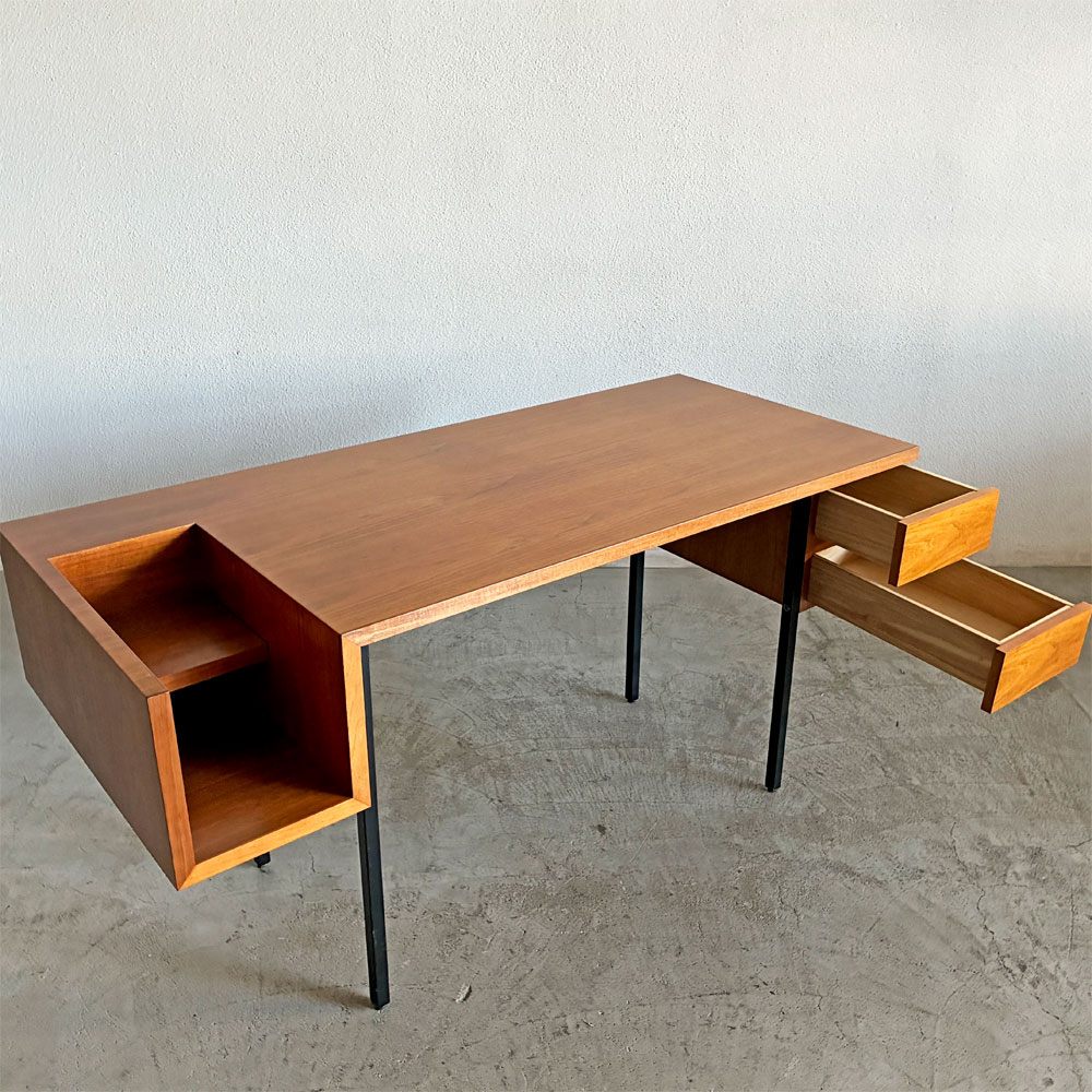 ランドスケーププロダクツ Landscape Products タイツ スタディデスク TIGHTS STUDY DESK ウォールナット材 抽斗2杯 W160cm モダンデザイン 参考定価￥253,000- 〓