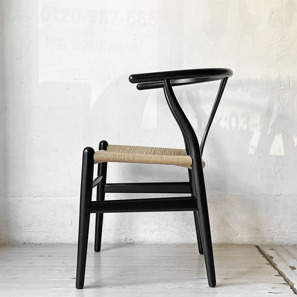 カール ハンセン＆サン Carl Hansen & son CH24 Yチェア ハンス・J・ウェグナー ビーチ材 ブラックラッカー ペーパーコード 日本仕様 参考定価104,500円 ★