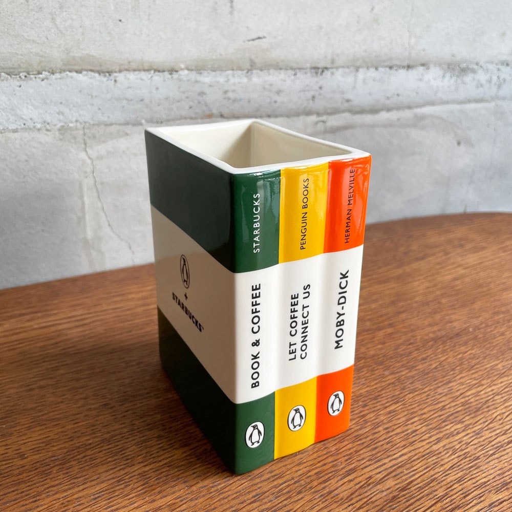 スターバックス Starbucks × ペンギンブックス Penguin Books セラミック オーガナイザー ペン立て 歯ブラシ立て ステーショナリー 韓国限定 ♪