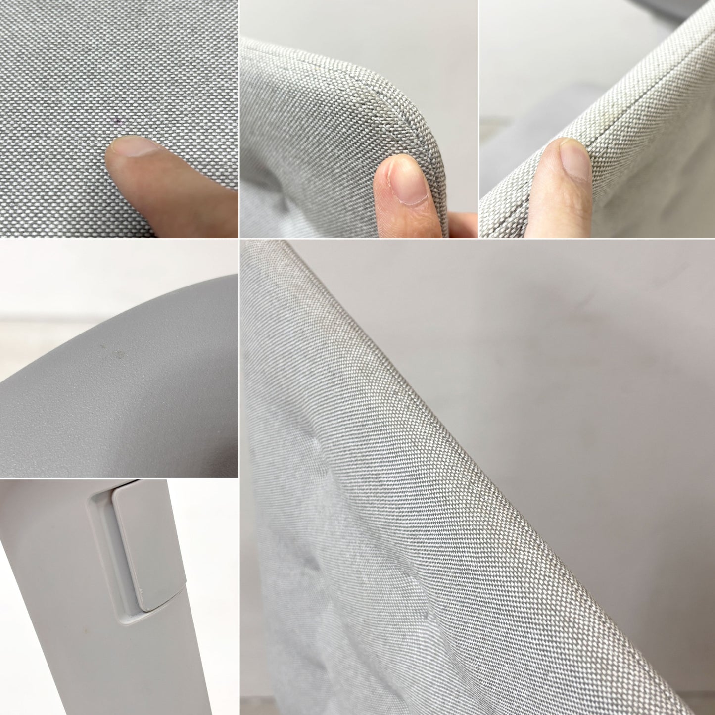 ヴィトラ vitra IDトリム ID Trim オフィスチェア デスクチェア ファブリックシート ライトグレー系 ハイバック 2Dアームレスト アントニオ・チッテリオ 参考定価￥209,000- ●