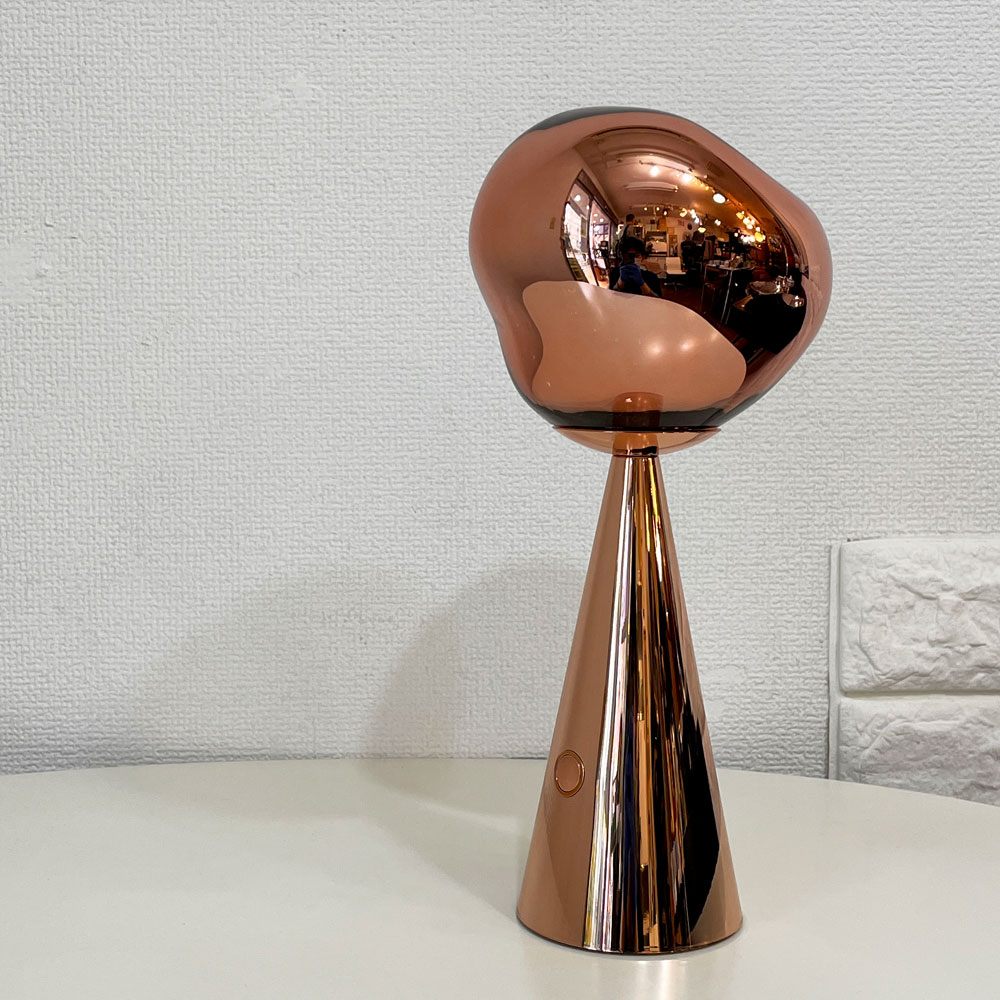 トムディクソン Tom Dixon メルトポータブル MELT PORTABLE コッパー 内蔵LED テーブルライト LED 間接照明 ヤマギワ取り扱い 未使用品 箱付 定価¥49,500- ◎