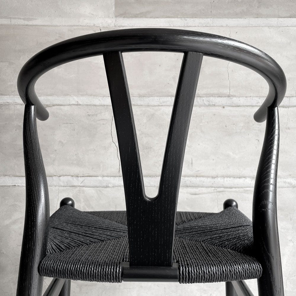 カールハンセン＆サン Carl Hansen & Son CH24 Yチェア ブラックラッカー × ブラックペーパーコード ハンス・J・ウェグナー オーク材 美品 ♪