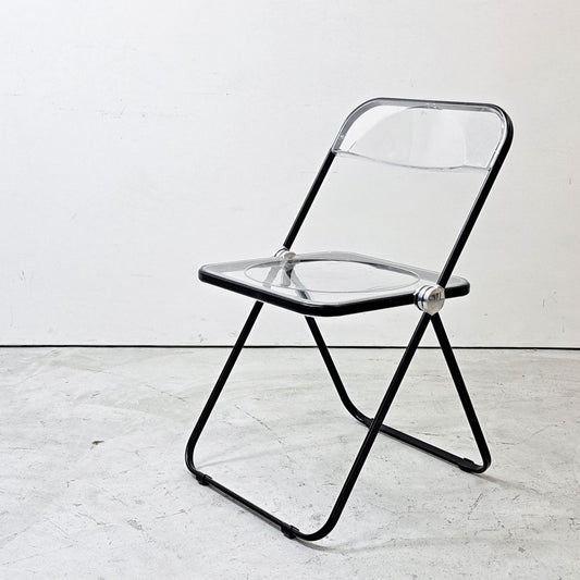 アノニマカステッリ ANONIMA CASTELLI プリアチェア PLIA チェア クリア ブラックフレーム ジャンカルロ・ピレッティ イタリア A ●