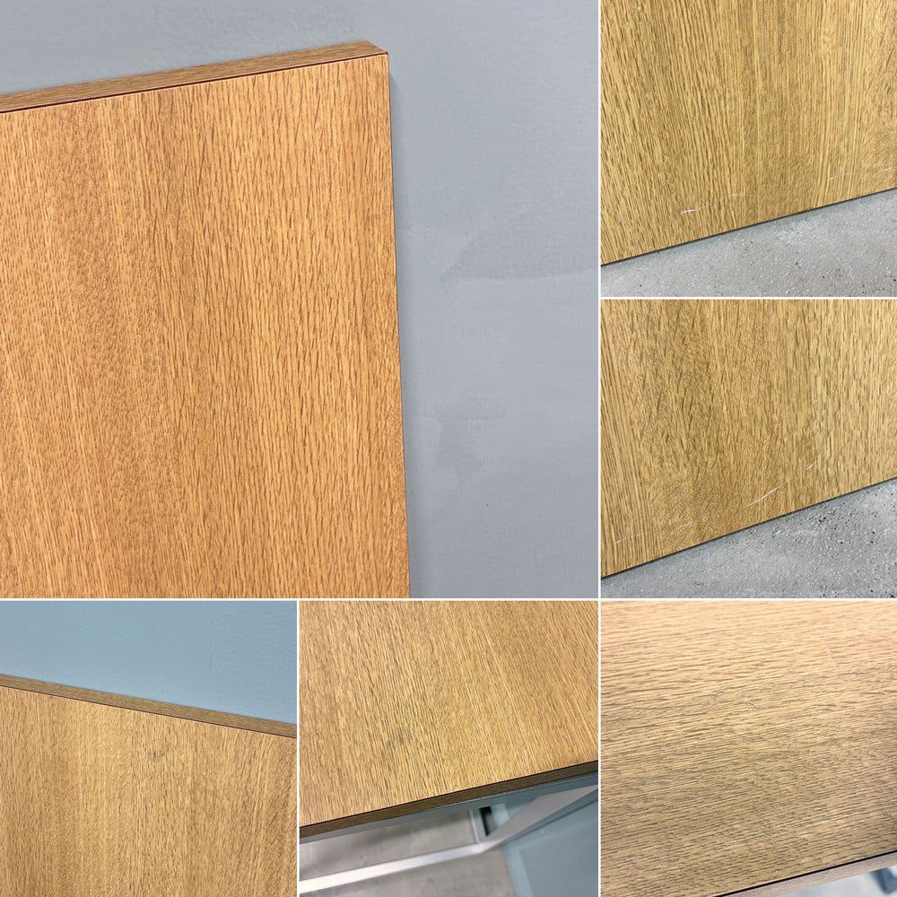 ビスレー BISLEY デスクプラン DESK PLAN Lフット ワーキングテーブル デスク オーク メラミン天板 スチール脚 W120cm イギリス ◎