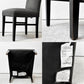 クレイト＆バレル Crate&Barrel ダイニングチェア 木製フレーム ファブリックシート ブラック×グレー系 アメリカ US A ●