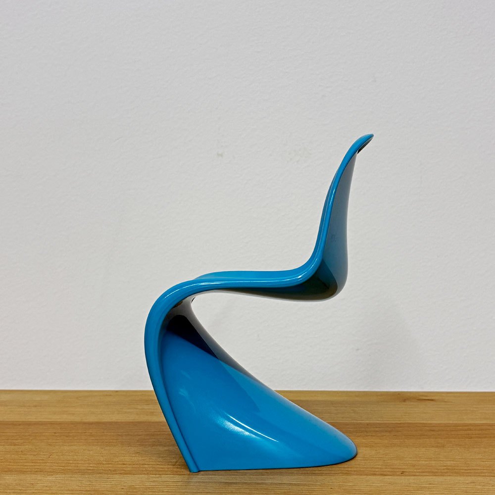 ヴィトラ デザインミュージアム Vitra Design Museum ミニチュアコレクション パントンチェア 1/6スケール ブルー ◎
