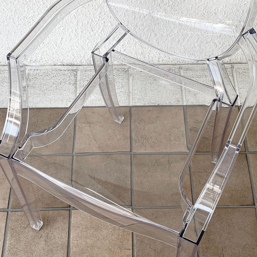 カルテル Kartell ルイゴースト LouisGhost アームチェア クリスタル スタッキング フィリップ・スタルク Philippe Starck イタリア ◇