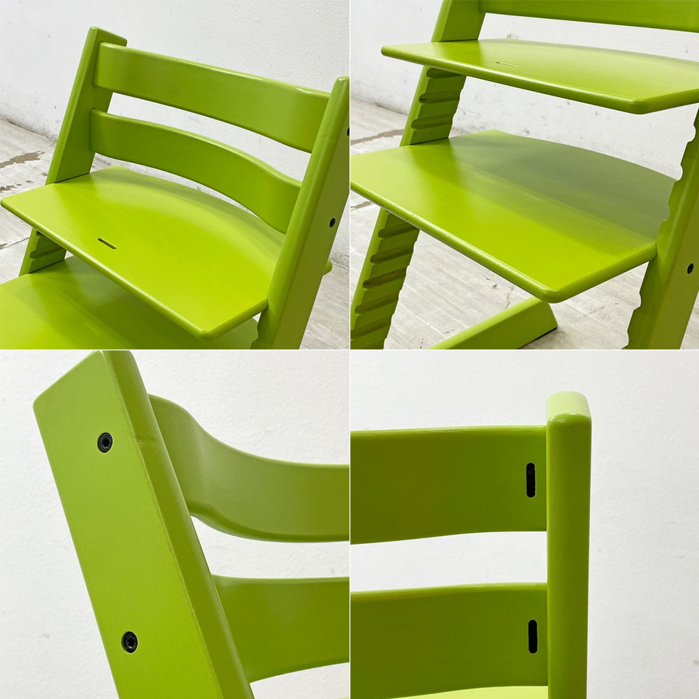 ストッケ STOKKE トリップトラップ TRIPP TRAPP ベビーチェア キッズチェア S/N無し グリーン ノルウェー 北欧家具 ●