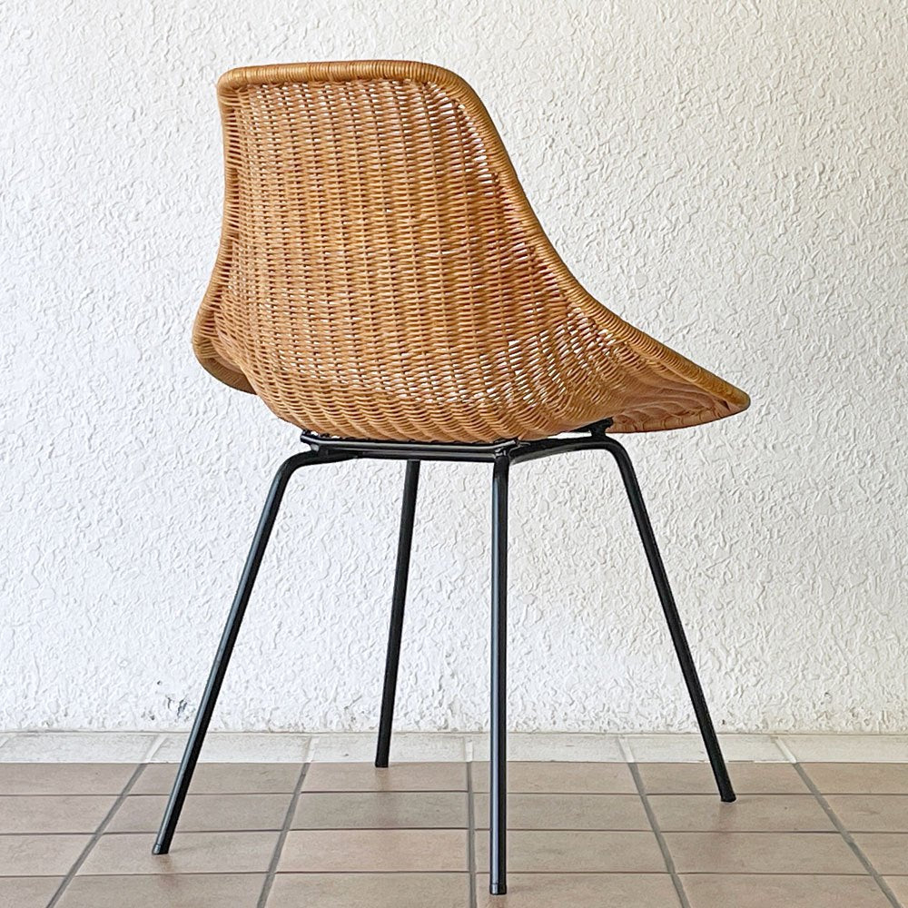 イデー IDEE バーバス チェア BARBAS CHAIR リビングチェア ダイニングチェア ラタン×アイアン アジアン リゾートスタイル B ◇