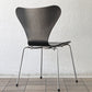フリッツハンセン Fritz Hansen セブンチェア ダイニングチェア カラードアッシュ ブラック アルネ・ヤコブセン 北欧 デンマーク 定価￥76,780- 美品 B ◇