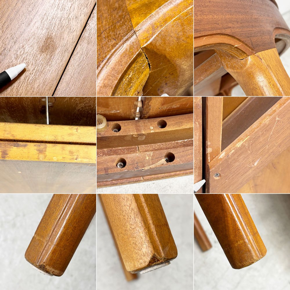 ネイサンファニチャー NATHAN Furniture チーク材 エクステンション ダイニングテーブル 伸長式 ラウンド W122cm 英国家具 UKビンテージ ●