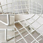 ノル Knoll 420 サイドチェア ワイヤーチェア ダイニングチェア ホワイト × レッド ファブリック フルカバー仕様 ハリー・ベルトイア ミッドセンチュリー ビンテージ ★