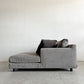 匠ソファ TAKUMI SOFA 利庵 RIAN LBソファ ワンアームカウチ シェーズロング W133cm ファブリック グレー系 岩倉榮利 〓