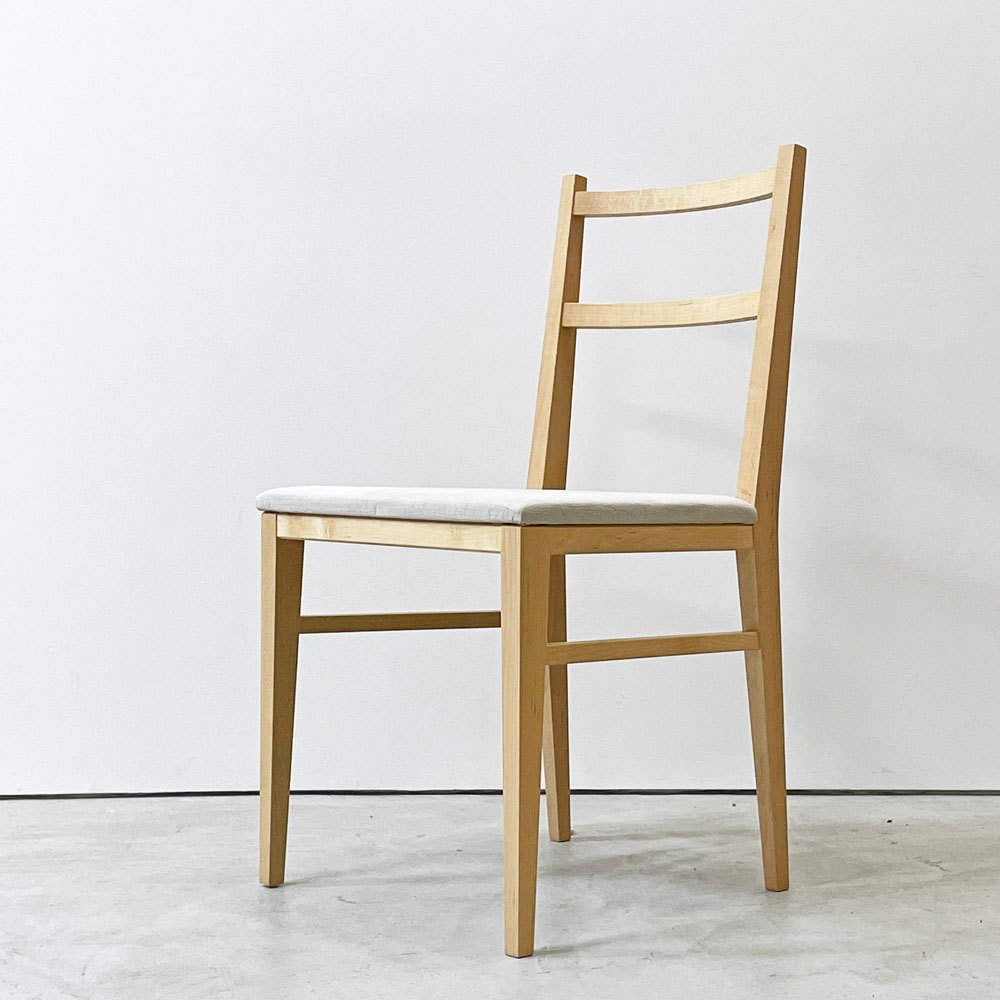 イデー IDEE センタチェア SENTA CHAIR ダイニングチェア メープル材 ライトグレー 植木莞爾 ナチュラル B ●