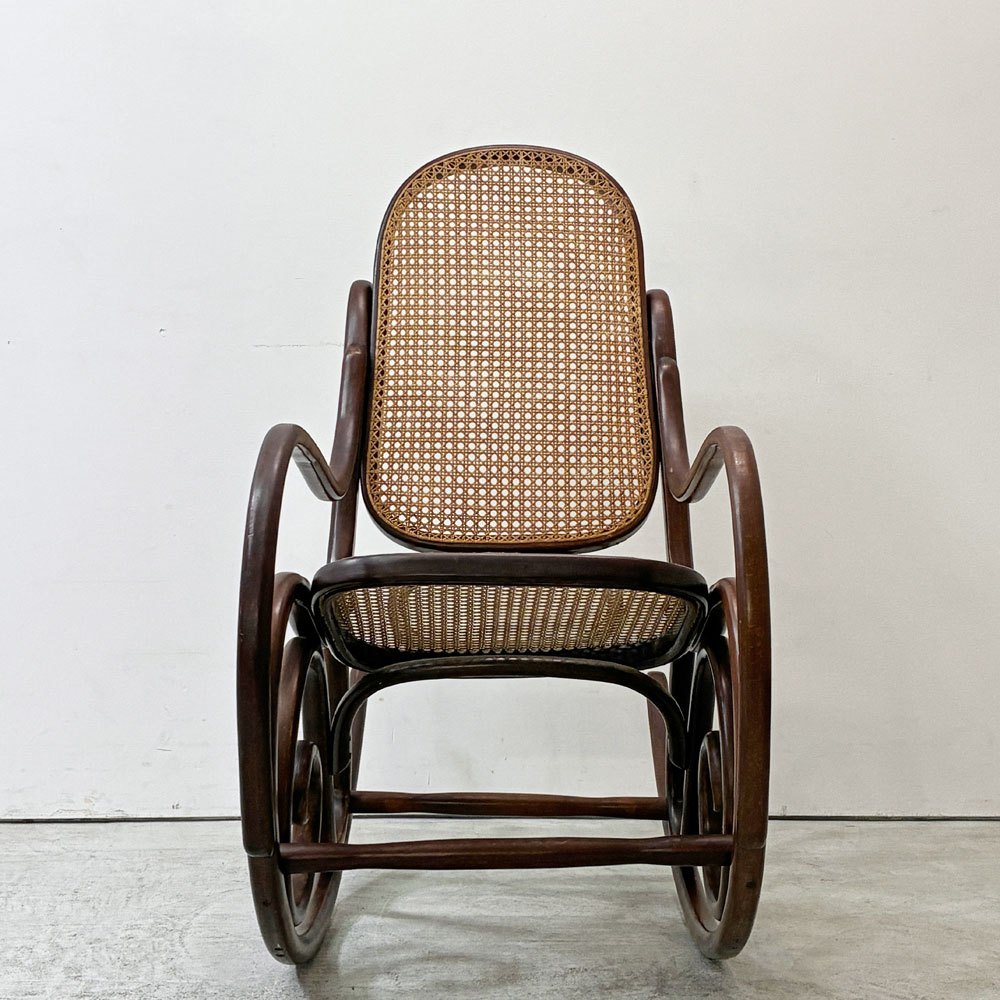 マルニ maruni ロッキングチェア Bentwood rocking chair  ラタン 曲木 ベントウッド オールドマルニ ブラウン ●