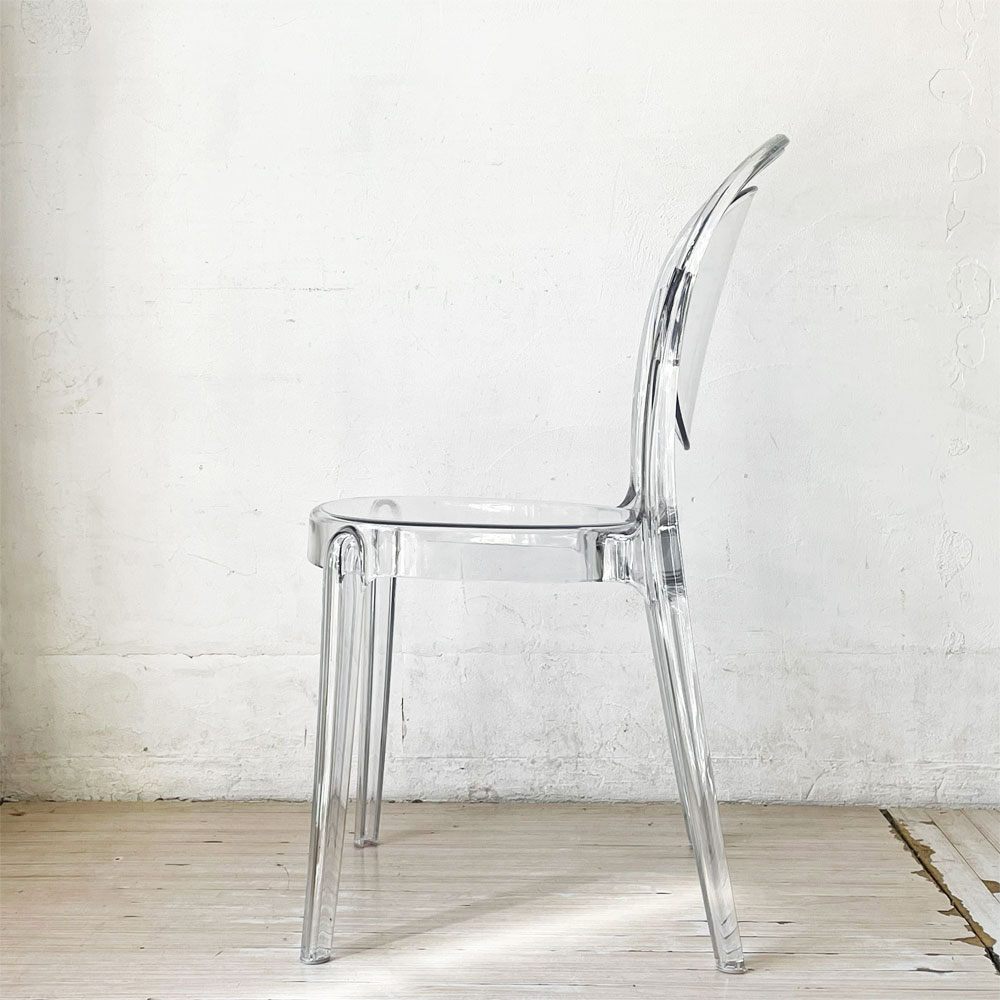 カリガリス Calligaris パリジェンヌ PARISIENNE ダイニングチェア スタッキングチェア P848 トランスペアレント イタリア モダンデザイン A ★