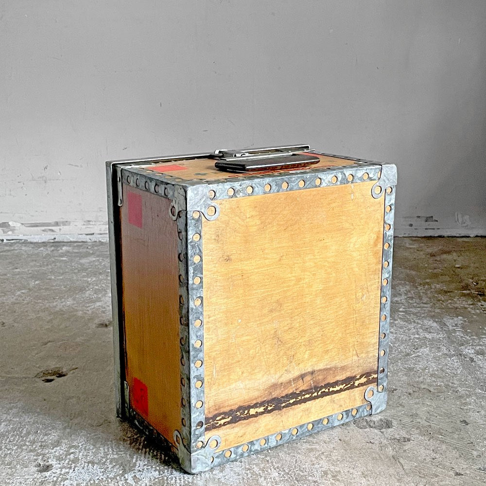 フィンランド ビンテージ 木製救急箱 メディカルボックス ツールボックス 小物入れ 軍物 ミリタリー Savopak Oy VARKAUS 北欧  ■