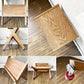 ライフファニチャー LIFE FURNITURE オークサイドテーブル BI OAK SIDE TABLE ブックラック＆キャスター付 W45.5cm 定価￥22,000- ◎