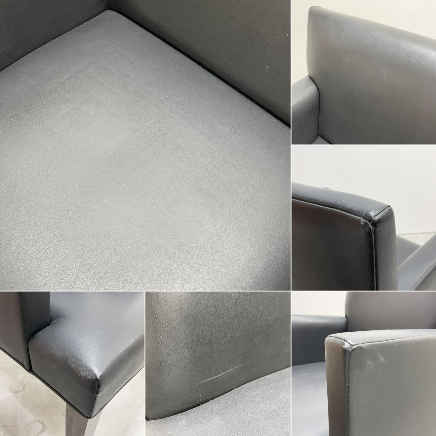 コンプレックス COMPLEX チェアマン アームチェア Chairman Armchair ブラック PVCレザー モダンデザイン シンプル B ●