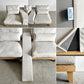 ペットと PETTO フラッフィル フラッフィーソファ Fluffy Sofa 3人掛けソファ W182cm ストーンホワイト アッシュ材 スロープ付 ペット対応 関家具 テーブル欠品 定価￥139,800- 〓