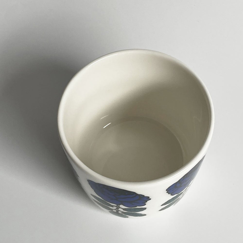 マリメッコ marimekko ヴィヒキルース VIHKIRUUSU ラテマグ ダークブルー マイヤ・イソラ フィンランド 北欧食器 廃番カラー A ♪