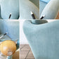 イデー IDEE ミニミラーアームチェア MINI MILLER ARM CHAIR パーソナルチェア シングルソファ ファブリック ブルーグレー ◇