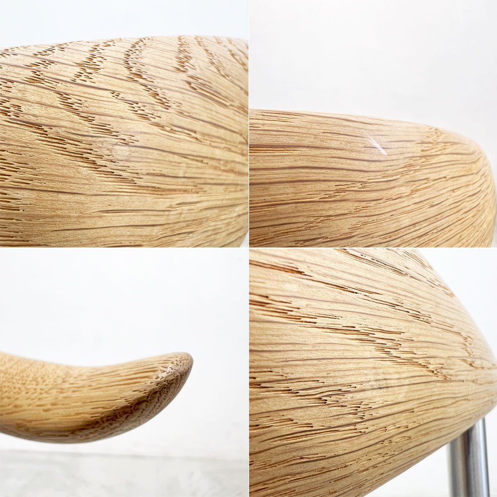 カールハンセン＆サン Carl Hansen & Son CH88P ダイニングチェア オーク材 本革 ハンス J. ウェグナー スチールレッグ デンマーク 北欧家具 美品  〓